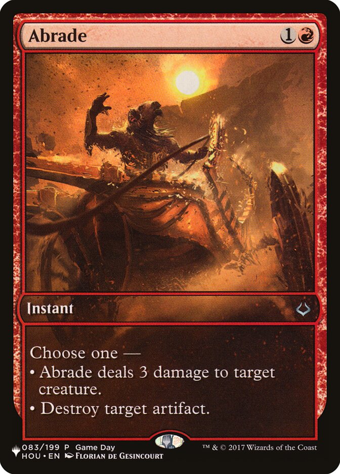 Abrade (HOU-83) - The List (PLST)