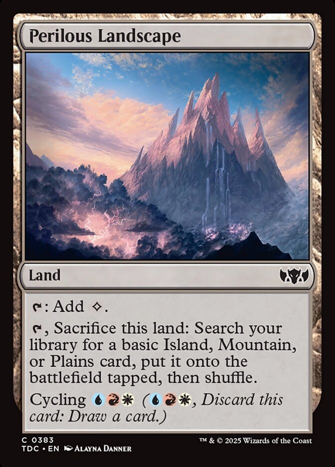 Perilous Landscape (383) - Tarkir: Dragonstorm Commander (TDC)