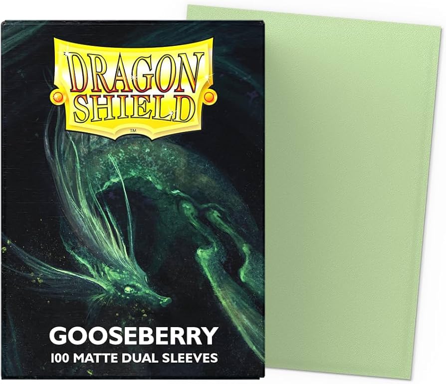 Dragon Shield Deck Protector Sleeves - Matte Dual Gooseberry (100 Count)