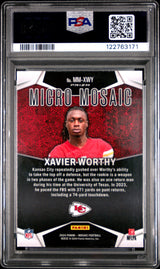2024 Panini Mosaic Micro Mosaic #MMXWY Xavier Worthy Micro Mosaic PSA 10
