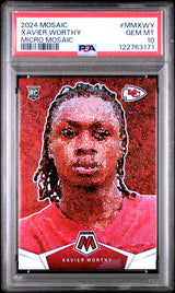 2024 Panini Mosaic Micro Mosaic #MMXWY Xavier Worthy Micro Mosaic PSA 10