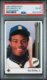 1989 Upper Deck #1 Ken Griffey Jr. Star Rookie PSA 6