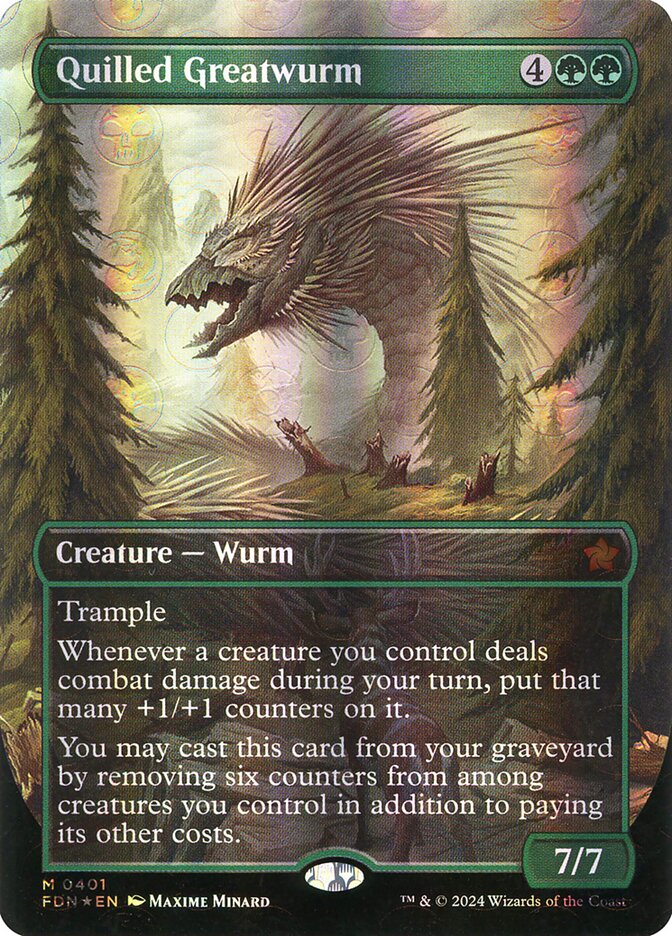 Quilled Greatwurm (401) - Foundations (FDN)
