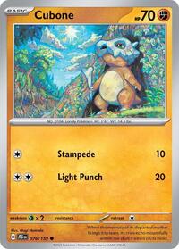 Cubone (76) - SV09: Journey Together (JTG)
