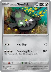 Galarian Stunfisk (106) - SV09: Journey Together (JTG)