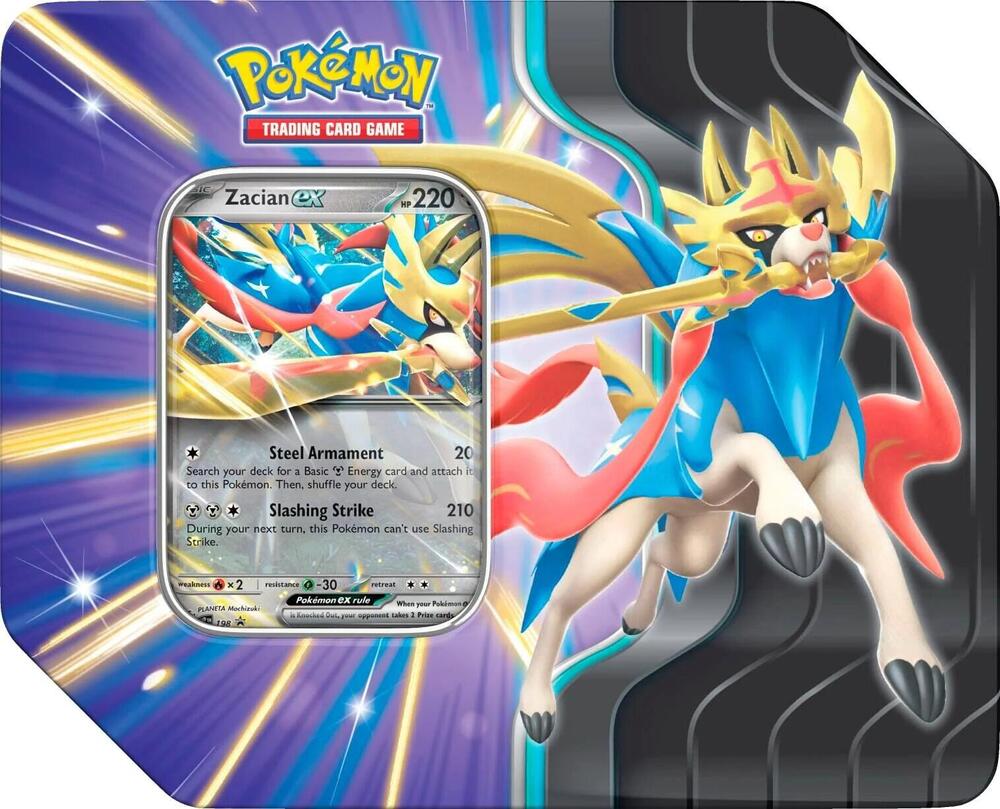 Slashing Legends Tin [Zacian ex] - Miscellaneous Cards & Products (MCAP)