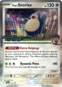 Hop's Snorlax - 184 (Prerelease) (184) - SV: Scarlet & Violet Promo Cards (SVP)