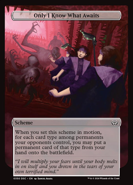 Only I Know What Awaits (350) - Duskmourn: House of Horror Commander (DSC)