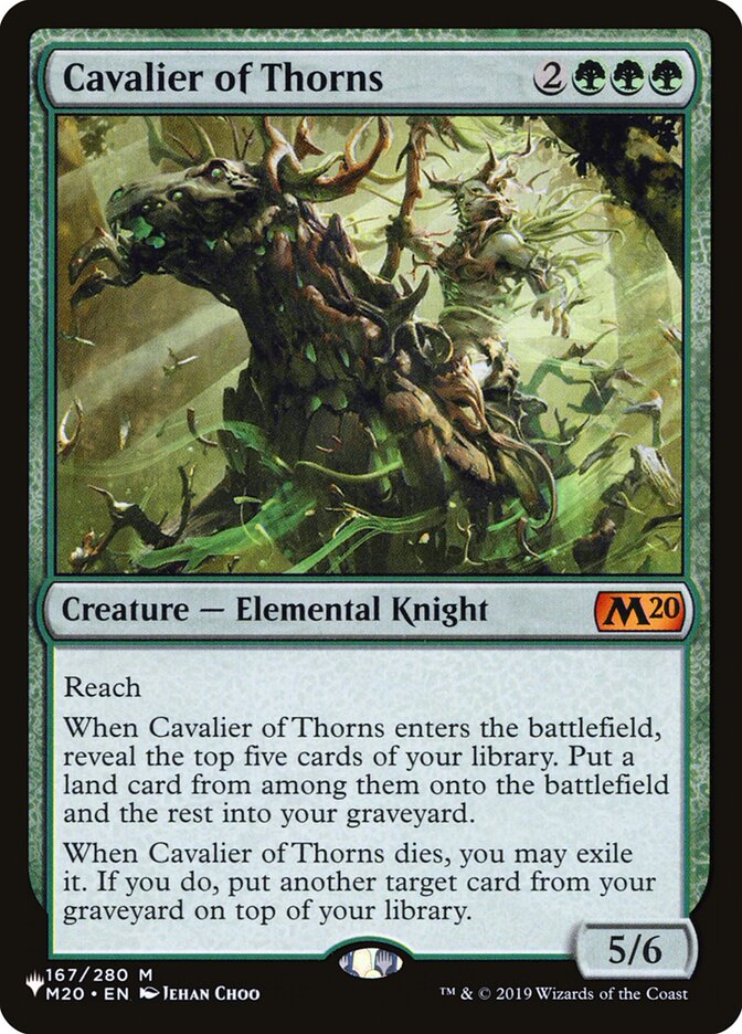 Cavalier of Thorns (M20-167) - The List (PLST)