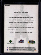 2003 Upper Deck Premium Play Lebron James LJ-2003