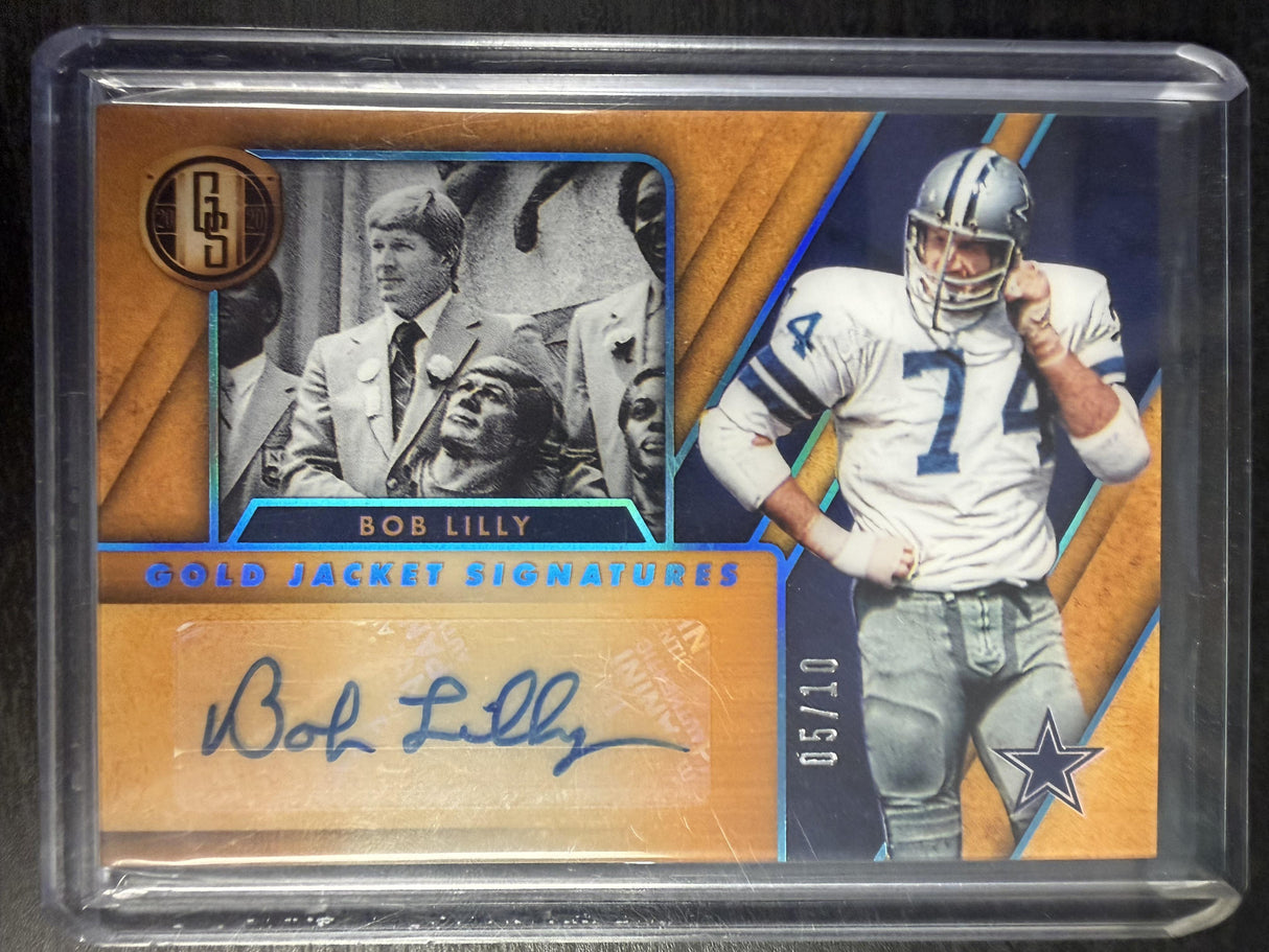 2020 Panini Gold Standard Bob Lilly Gold Jacket Signatures Platinum /10