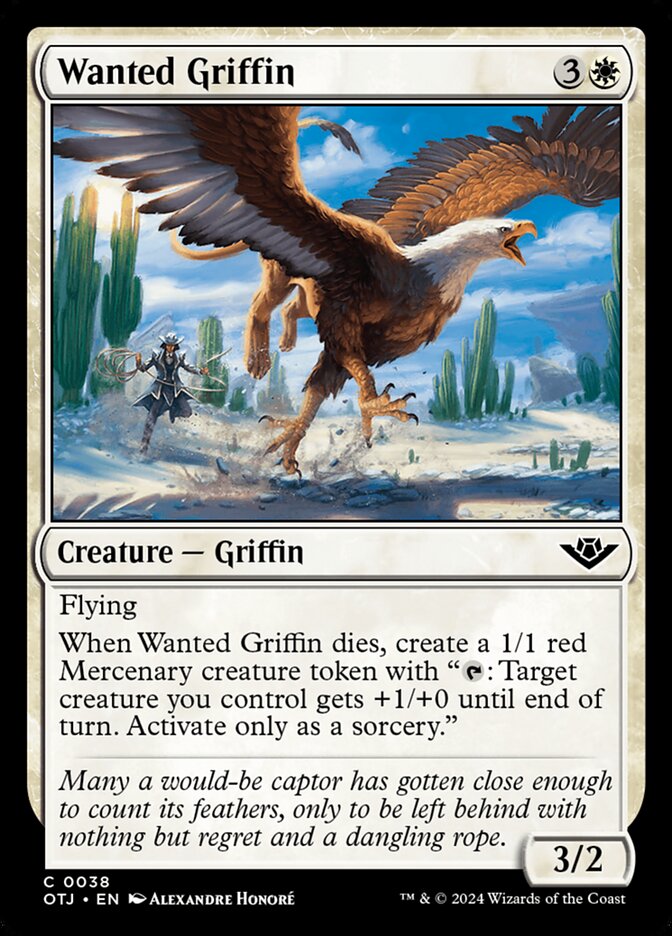 Wanted Griffin - [Foil] Outlaws of Thunder Junction (OTJ)