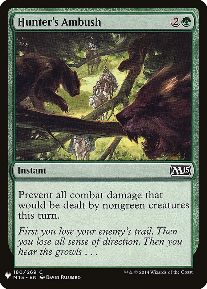 Hunter's Ambush (M15-180) - The List (PLST)
