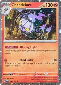 Chandelure - 38/167 (Cosmos Holo) (38) - Miscellaneous Cards & Products (MCAP)
