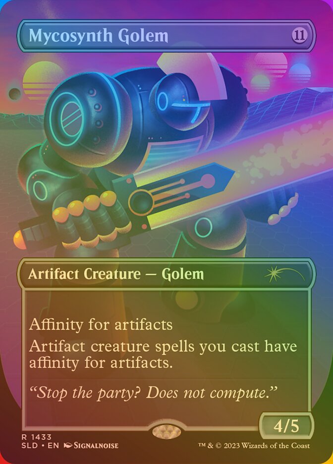 Mycosynth Golem (1433‚òÖ) - [Foil, Borderless] Secret Lair Drop (SLD)