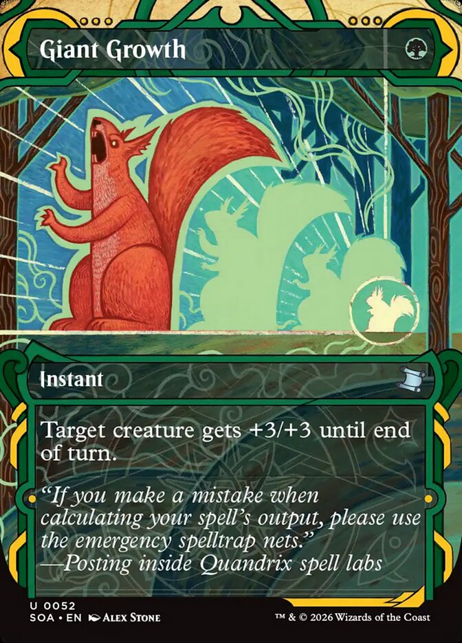 Giant Growth (52) - Secrets of Strixhaven Mystical Archive (SOA)