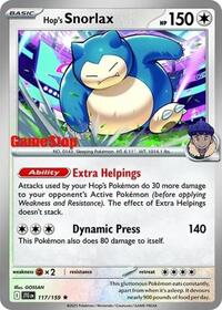 Hop's Snorlax - 117/159 (GameStop) (Cosmos Holo) (117) - Miscellaneous Cards & Products (MCAP)