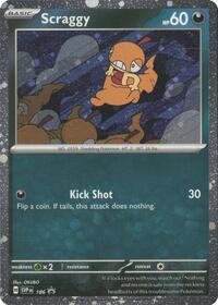 Scraggy - 186 (Cosmos Holo) (186) - SV: Scarlet & Violet Promo Cards (SVP)