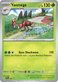 Yanmega - 187 (Cosmos Holo) (187) - SV: Scarlet & Violet Promo Cards (SVP)