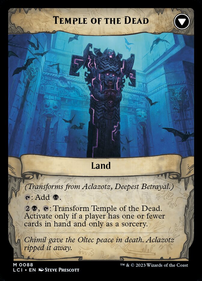Aclazotz, Deepest Betrayal // Temple of the Dead (88) - The Lost Caverns of Ixalan (LCI)