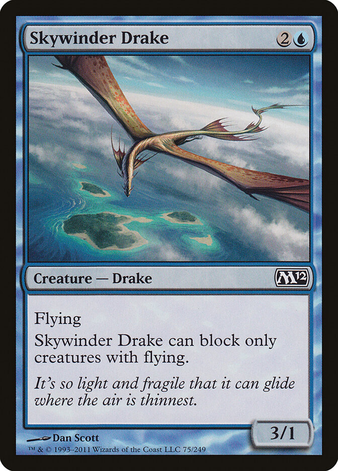 Skywinder Drake (75) - Magic 2012 (M12)