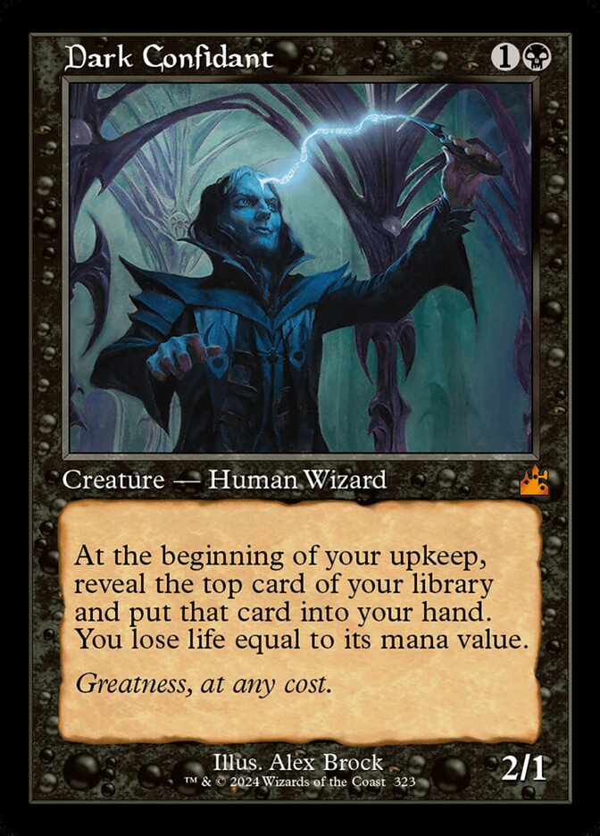 Dark Confidant (323) - Ravnica Remastered (RVR)