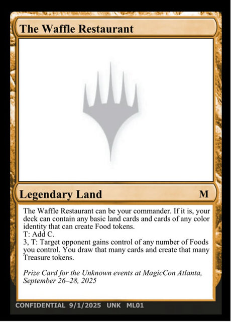 The Waffle Restaurant (ML01) - Unknown Event (UNK)