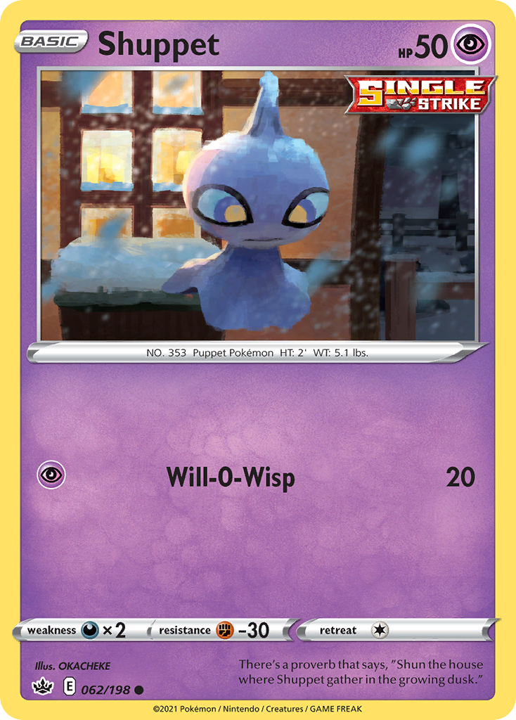 Shuppet (62/198) - Chilling Reign (CRE)