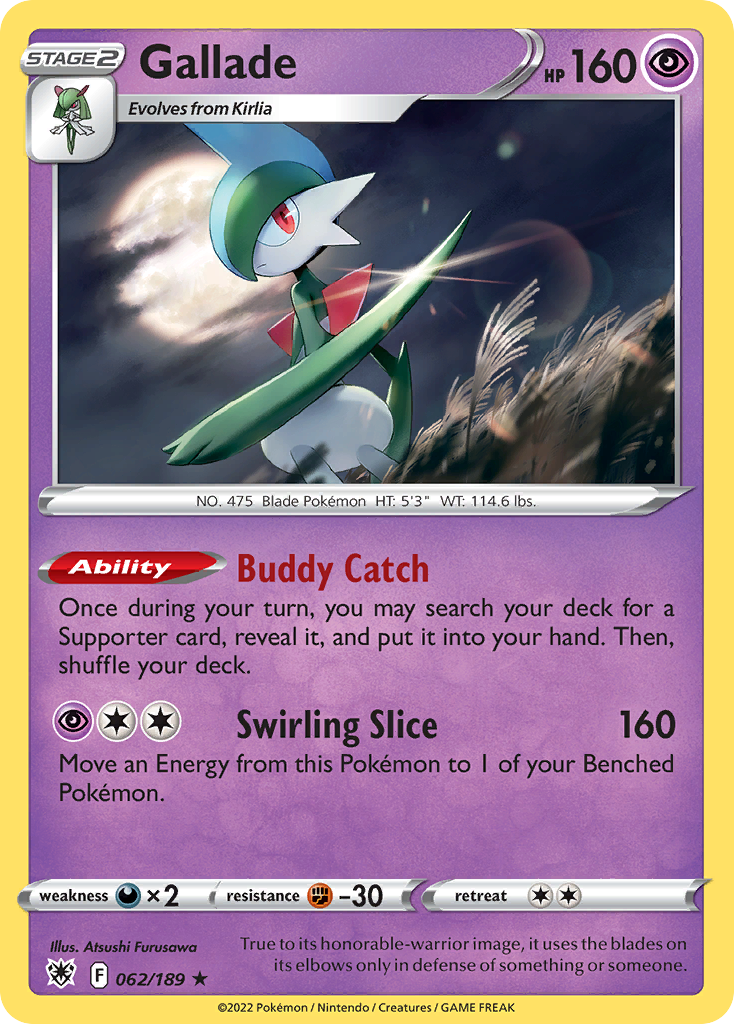 Gallade (62/189) - [Holo Foil] Astral Radiance (ASR)