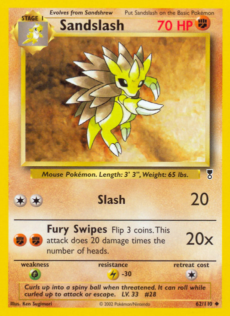 Sandslash (62/110) - [Reverse Holo] Legendary Collection (LC)