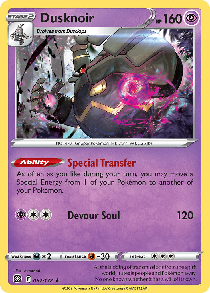 Dusknoir (62/172) - [Holo Foil] Brilliant Stars (BRS)