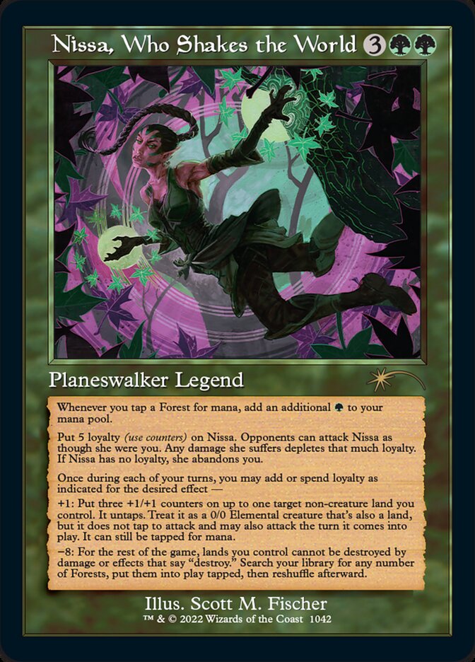 Nissa, Who Shakes the World (1042) - Secret Lair Drop (SLD)