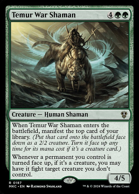 Temur War Shaman (187) - Murders at Karlov Manor Commander (MKC)