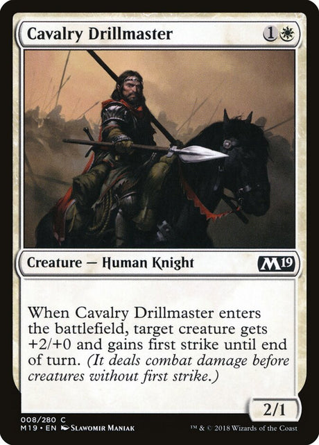 Cavalry Drillmaster (8) - Core Set 2019 (M19)