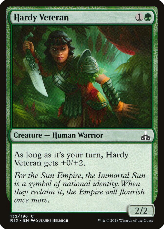 Hardy Veteran (132) - Rivals of Ixalan (RIX)