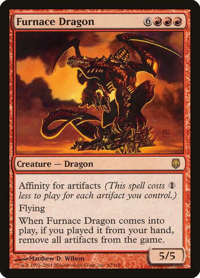 Furnace Dragon (62) - Darksteel (DST)