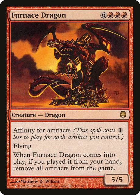 Furnace Dragon (62) - Darksteel (DST)