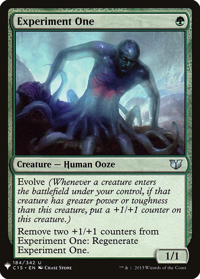Experiment One (C15-184) - The List (PLST)