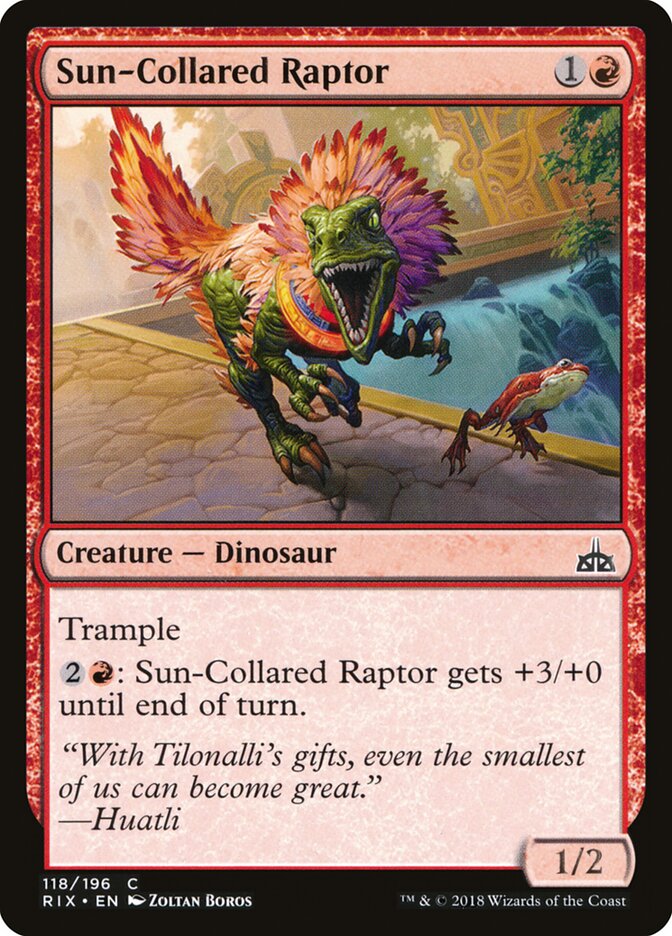 Sun-Collared Raptor (118) - Rivals of Ixalan (RIX)