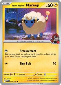 Team Rockets Mareep (72) - SV10: Destined Rivals (DRI)