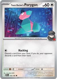 Team Rockets Porygon (153) - SV10: Destined Rivals (DRI)