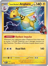 Team Rockets Ampharos (74) - SV10: Destined Rivals (DRI)