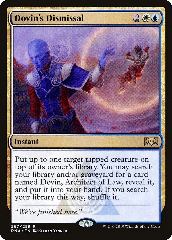 Dovin's Dismissal (267) - Ravnica Allegiance (RNA)