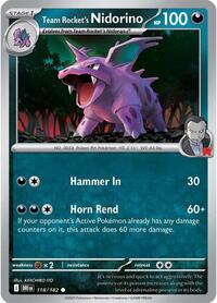 Team Rockets Nidorino (118) - SV10: Destined Rivals (DRI)