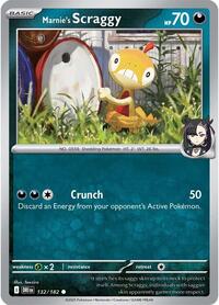 Marnies Scraggy (132) - SV10: Destined Rivals (DRI)