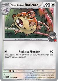 Team Rockets Raticate (148) - SV10: Destined Rivals (DRI)
