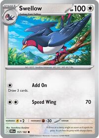 Swellow (157) - SV10: Destined Rivals (DRI)