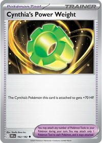 Cynthias Power Weight (162) - SV10: Destined Rivals (DRI)