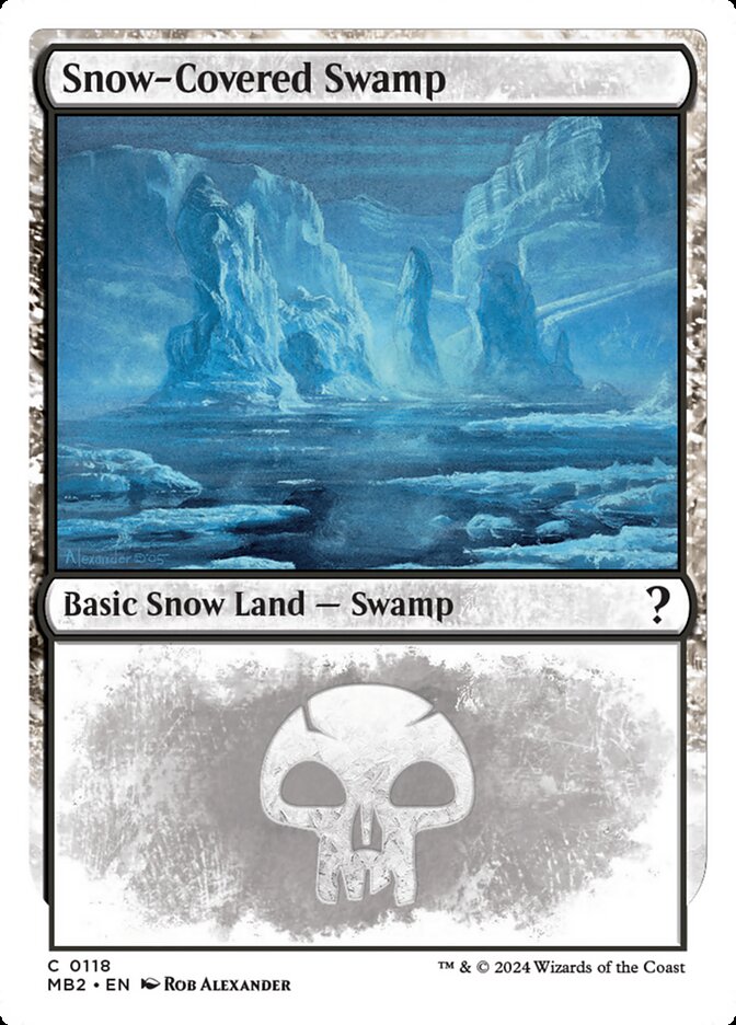 Snow-Covered Swamp (118) - Mystery Booster 2 (MB2)