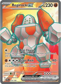 Regirock ex (214) - SV10: Destined Rivals (DRI)